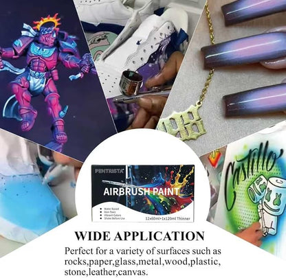 Airbrush Paint Set, 12 Colors - Image 6