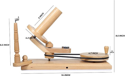 Large Handcrafted Wooden Yarn Winder & Swift – Breachwood Ball Winder - Image 7