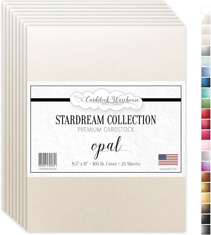 Cardstock Warehouse Stardream Opal Ivory Cardstock Paper by CardstockWarehouse%E2%84%A2
