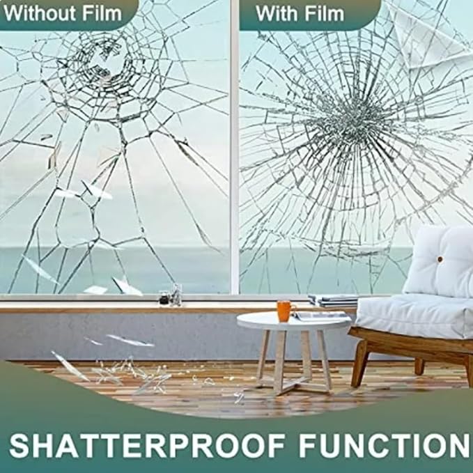 UV 99% Security and Safety 4 Mil Clear Window Film Shatterproof Anti Shatter - Image 8