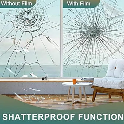 UV 99% Security and Safety 4 Mil Clear Window Film Shatterproof Anti Shatter - Image 8