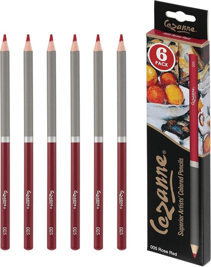Creative Mark Cezanne Premium Colored Pencils Rose Red 6 Pack by Cezanne