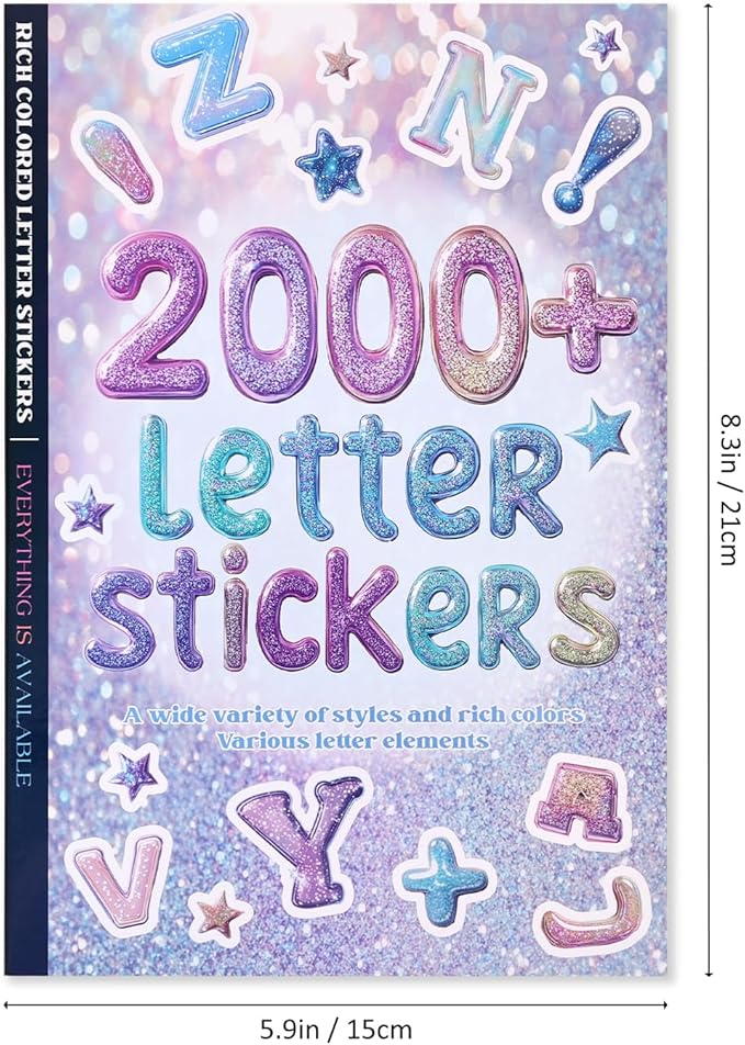 2000+ Pcs Alphabet Sticker for Journaling, Fun & Colorful Craft Letter Stickers - Image 3