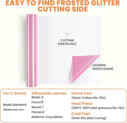 HTVRONT Glitter HTV Vinyl Roll - Image 5