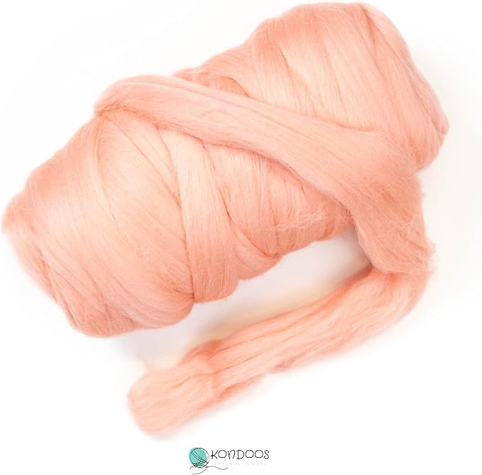 Kondoos Colored Natural wool roving, 1 lb. Best wool - Image 2