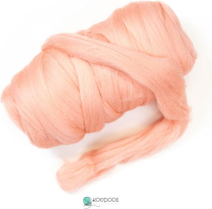 Kondoos Colored Natural wool roving, 1 lb. Best wool - Image 2
