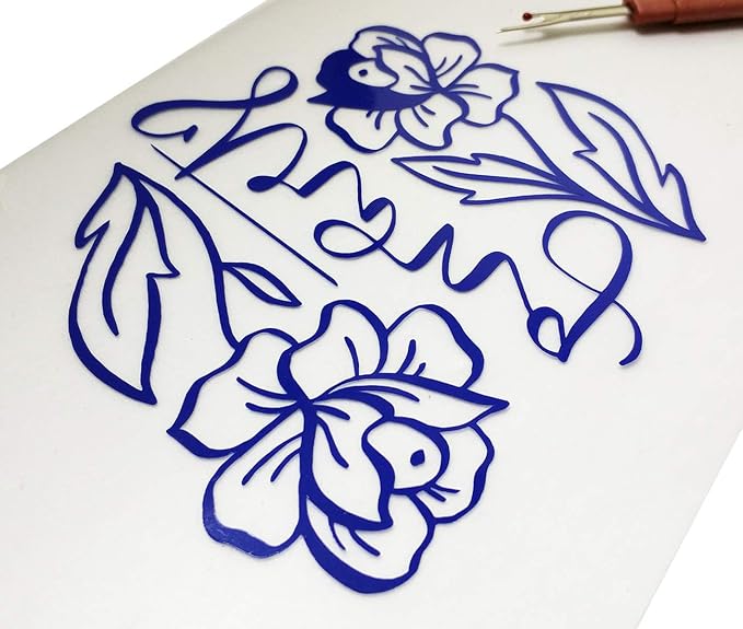 Guangyintong Heat Transfer Vinyl Blue HTV Rolls, Matte Surface HTV - Image 6