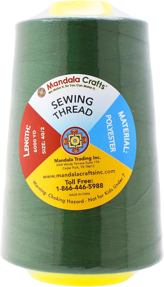 Mandala Crafts 4 Pack of Serger Threads Cones Spools - Image 3