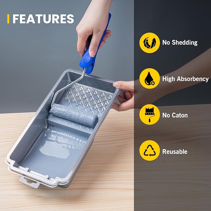 Mister Rui 4 Inch Paint Roller Tray - Image 2