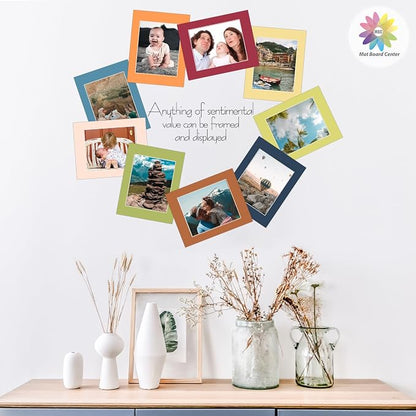 Mat Board Center, 11x14 for 8x10 Mix Color Picture Mat Sets - Image 6