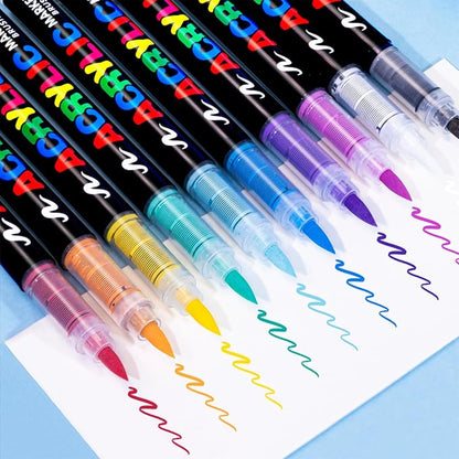 Guangna Acrylic Paint Markers, 12 Colors - Image 6