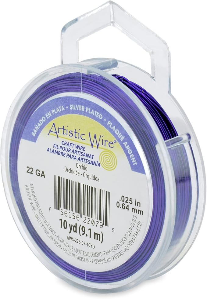 Artistic Wire, 22 Gauge Silver Plated Tarnish Resistant Colored Copper Craft by ArtisticWire