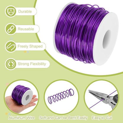MECCANIXITY 15 Gauge Anodized Aluminum Craft Wire Bendable Bonsai Training Wire - Image 3