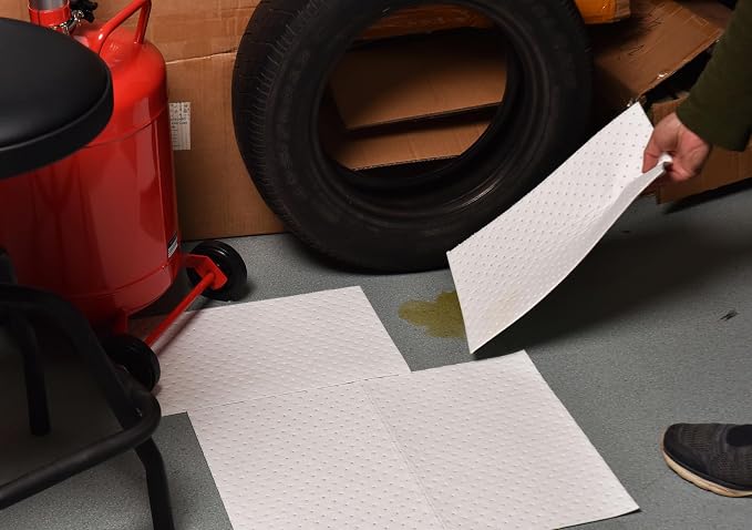 Oil Absorbent Pads, Heavyweight Dimpled Oil Spill Mat - Image 3