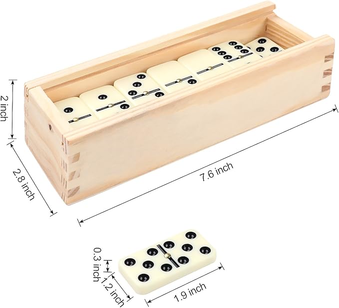 Dominos Set for Adults, Double 6 Domino Game, Double Six Standard Domino - Image 4