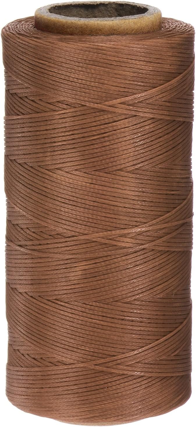 uxcell Leather Sewing Waxed Thread, 284 Yards / 260m 0.8mm 150D Flat Polyester by uxcell