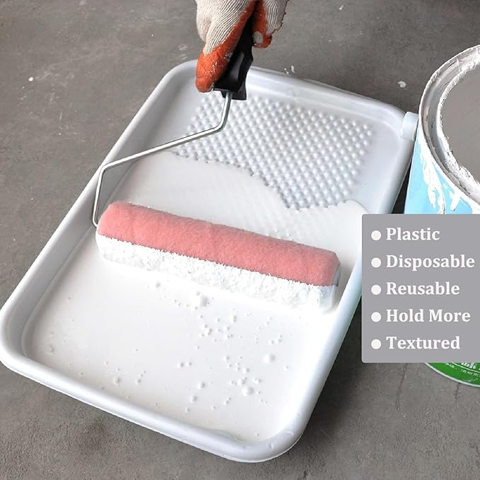 Great Andrew Paint Tray Liners 9 Inch, 13 Pack Disposable Paint Roller Tray - Image 7