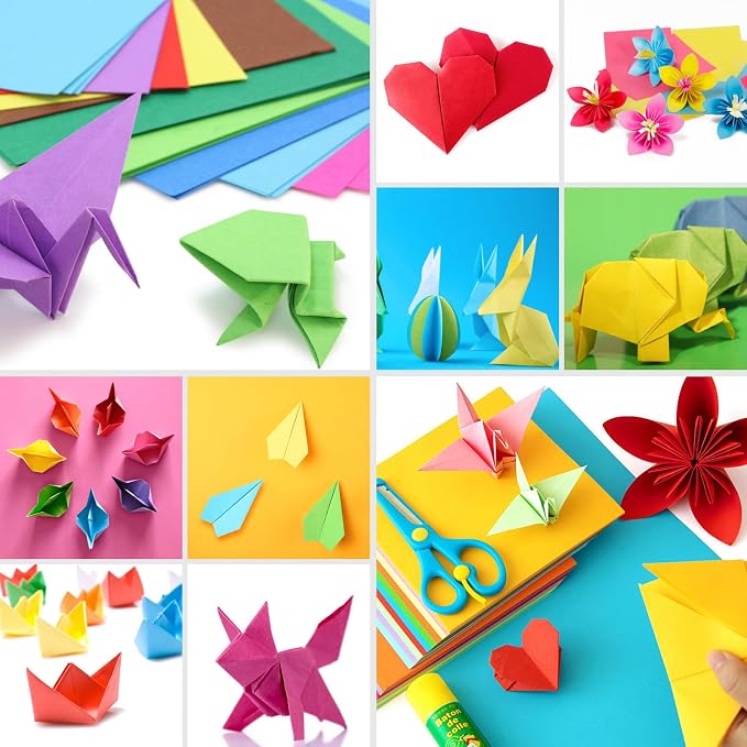 Granhoolm 300 Sheets Origami Paper, 20 Colors Origami Paper 8x8, Double Sided - Image 7
