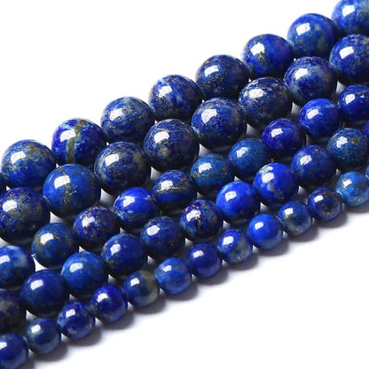 8mm 90PCS AAA+ Natural Lapis Lazuli Gemstone Beads Round Loose Stone Beads - Image 2