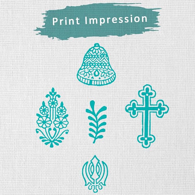 Wooden Indian Traditional Design Printing Stamps - Image 3