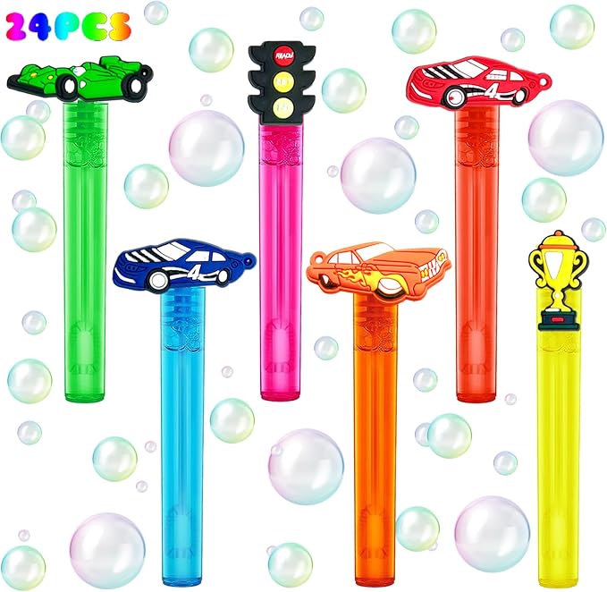 Race Car Party Favors, Cool Bubble Wand by uoyoi