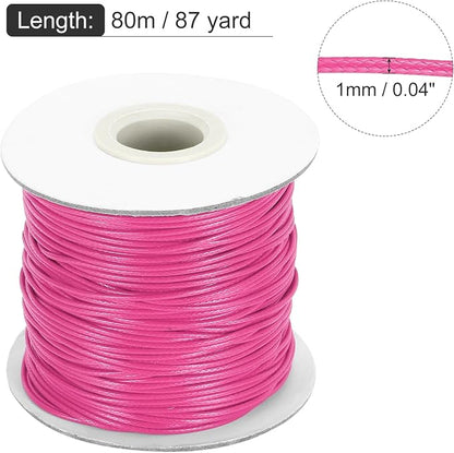 MECCANIXITY Waxed Cord 1mm Waxed Thread 87 Yard Wax String Leather Cord - Image 2