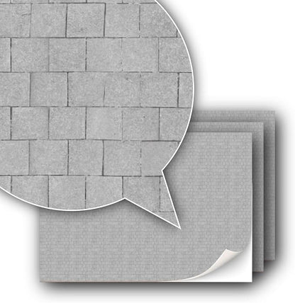 3 Sheets Self-Adhesive Decorative Film Paving Stones and Surfaces by TexturKontor