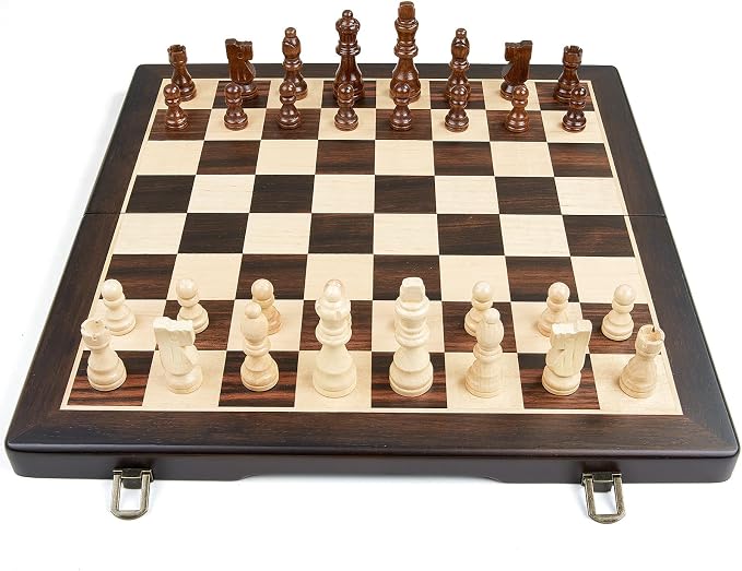 Magnetic Wooden Chess Set for Adults Kids - Image 3