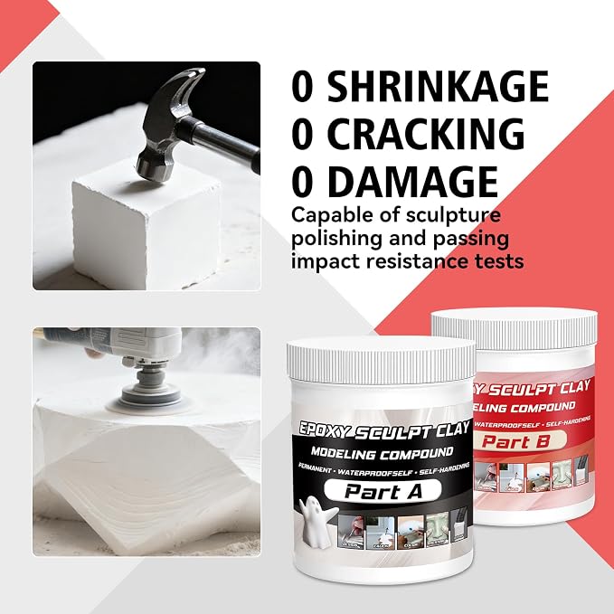 Epoxy Sculpt Clay, Self-Hardening Model Magic Sculpt Epoxy Clay, A&B 2 Part - Image 4