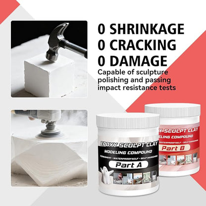 Epoxy Sculpt Clay, Self-Hardening Model Magic Sculpt Epoxy Clay, A&B 2 Part - Image 4