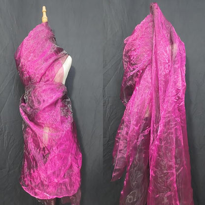 Two-Tone Iridescent Holographic Organza Fabric - Image 3