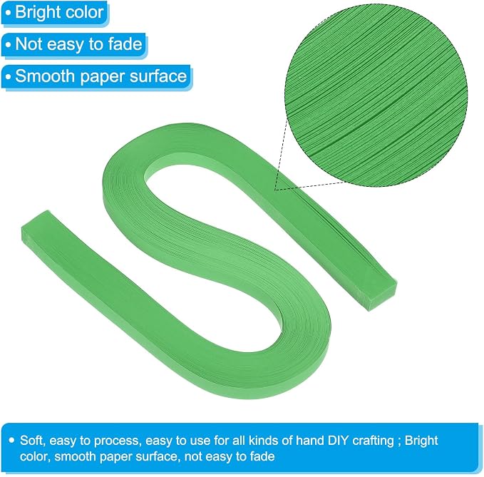 PATIKIL 360pcs Quilling Paper Strips Paper Flowers Quilling Kits 3/8" Origami - Image 3