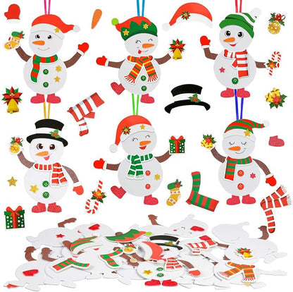 Fennoral 12 Pack Snowman Craft Kits by Fennoral