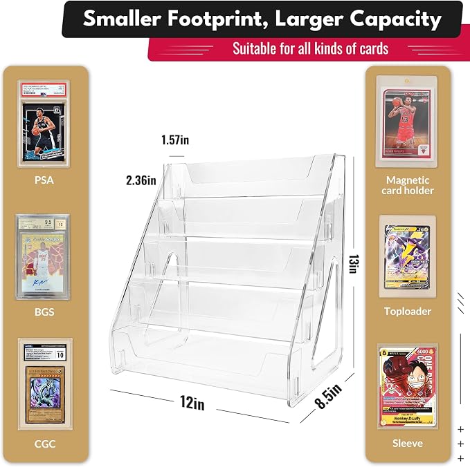 Trading Card Display Stand, Vertical Holder - Image 2
