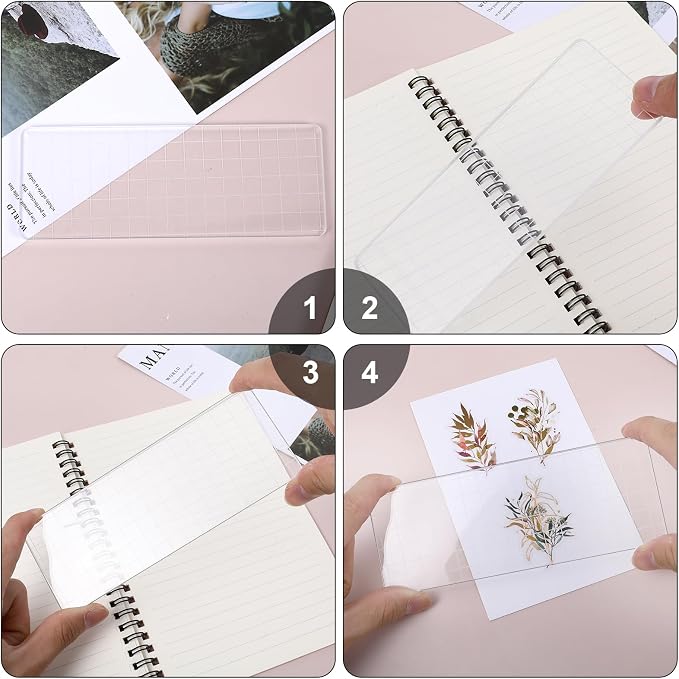 6PCS Acrylic Stamp Block with Grid Lines - Image 4