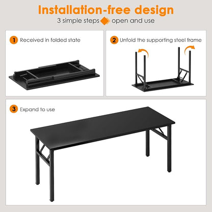 Need Folding Desk, 54 inch Large Computer Desk - Image 6