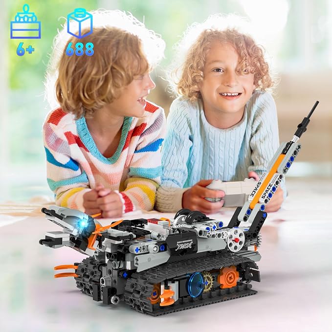 5in1 STEM Robot Building Kit for Kids 6-14+, APP & Remote Control STEM Robot - Image 6