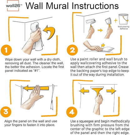 wall26 Wall Sticker/Wall Mural Love Letters Graffiti, Not Peel and Stick - Image 6