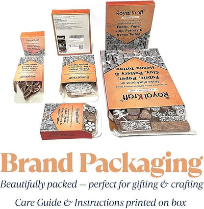 Royal Kraft Round Wooden Printing Stamps - Image 3