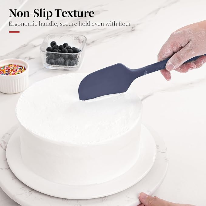 600ºF Heat Resistant Spatulas, High Heat Food Safe Semless Kitchen Silicone - Image 8