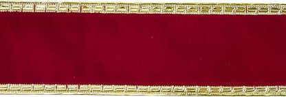 MEEDEE Burgundy Velvet 2.5 Inch Dark Red Christmas Ribbon 10 Yards Wired - Image 8