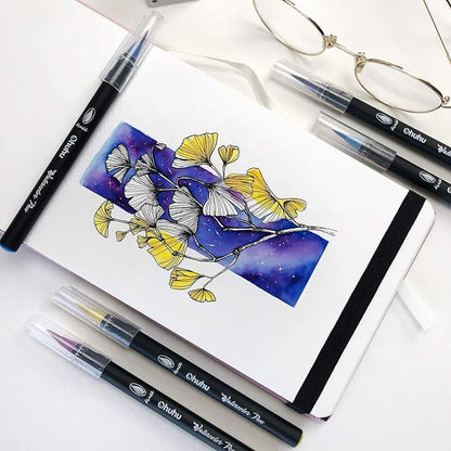 Professional Watercolor Brush Markers Pen 48 Colors of Ohuhu, Water Based - Image 7