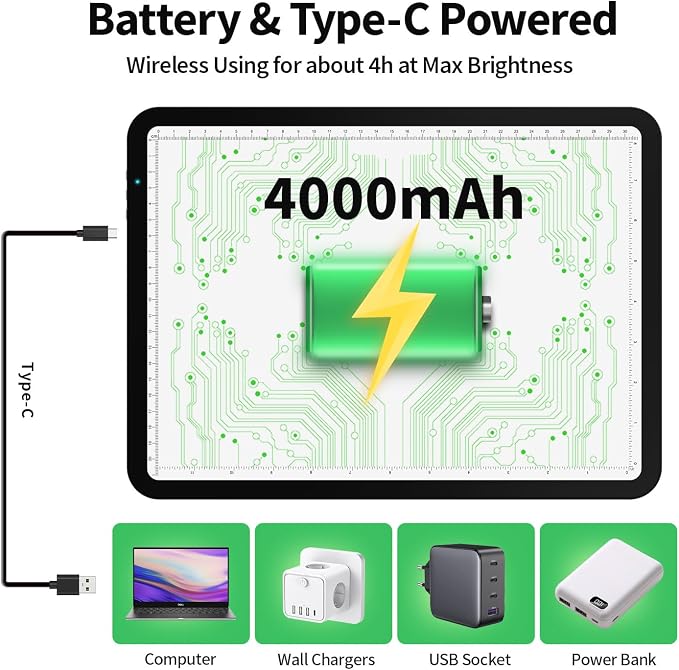 Zocelight Rechargeable A4 Tracing Light Box - Image 4