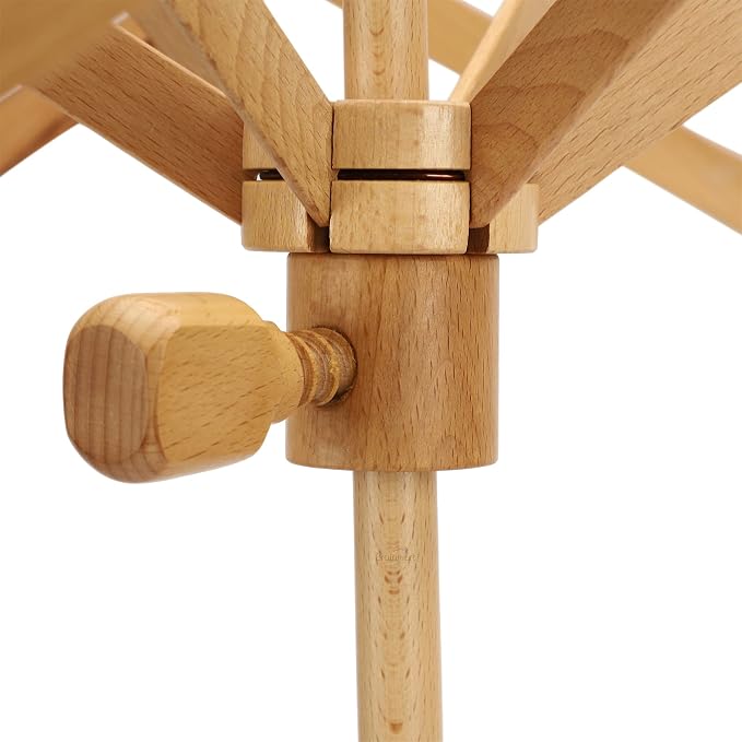 Brainmart Wooden Yarn Swift Umbrella Swift Yarn Winder Knitting Crocheting - Image 6
