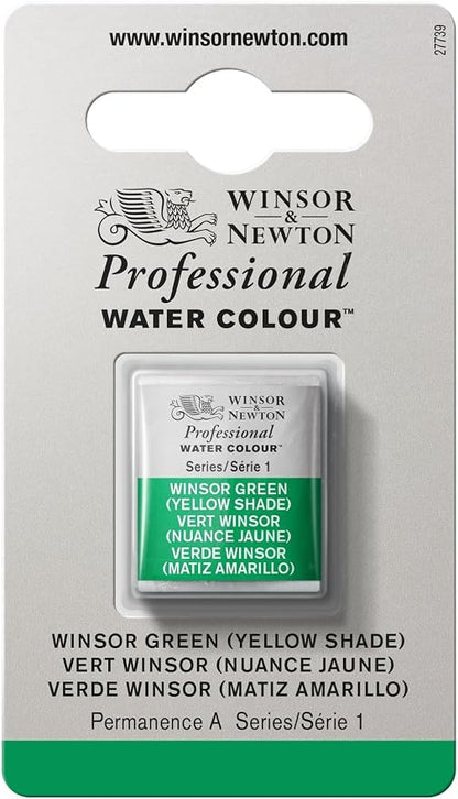 Winsor & Newton Professional Watercolor, Half Pan, Winsor Green Yellow Shade by WinsorNewton