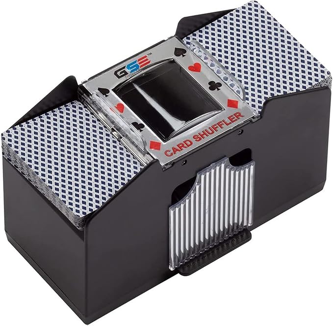 GSE Games & Sports Expert 4-Deck Automatic Card Shuffler, Battery-Operated by GSEGamesSportsExpert