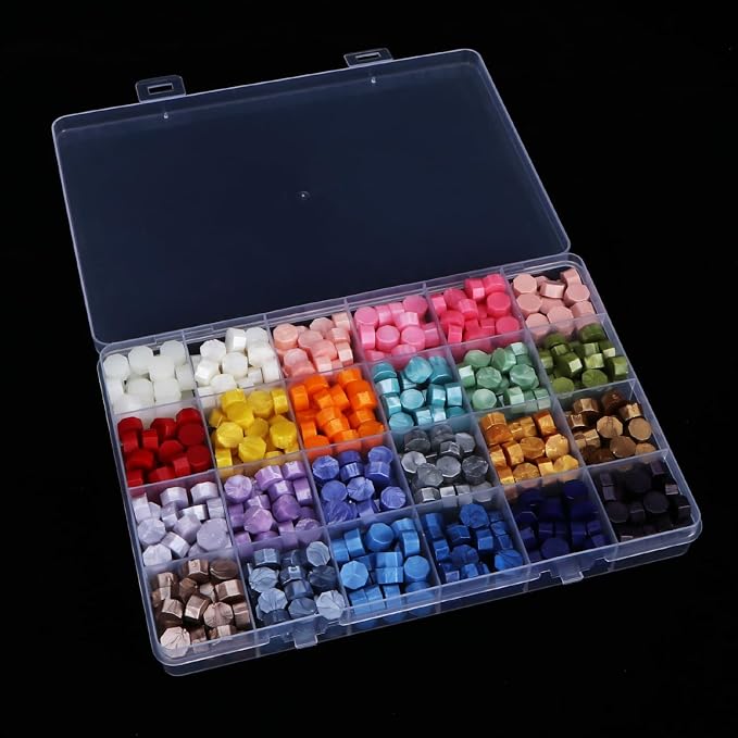 2pcs 24 Grids Clear Plastic Organizer Box Fixed Compartment Storage Container - Image 3