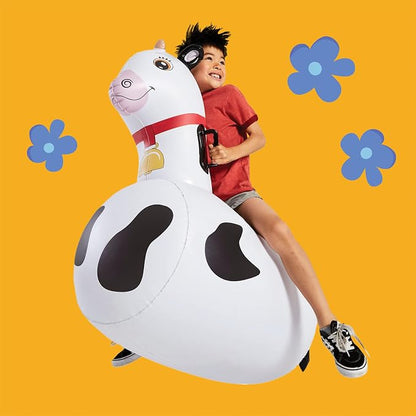 Hearthsong Hop N Go Inflatable Bouncy Cow Riding, Hopping Toys - Image 3