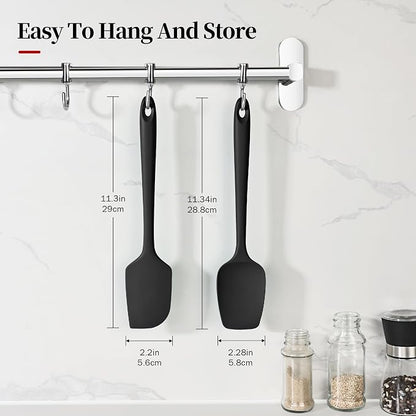 600ºF Heat Resistant Spatulas, High Heat Food Safe Semless Kitchen Silicone - Image 2