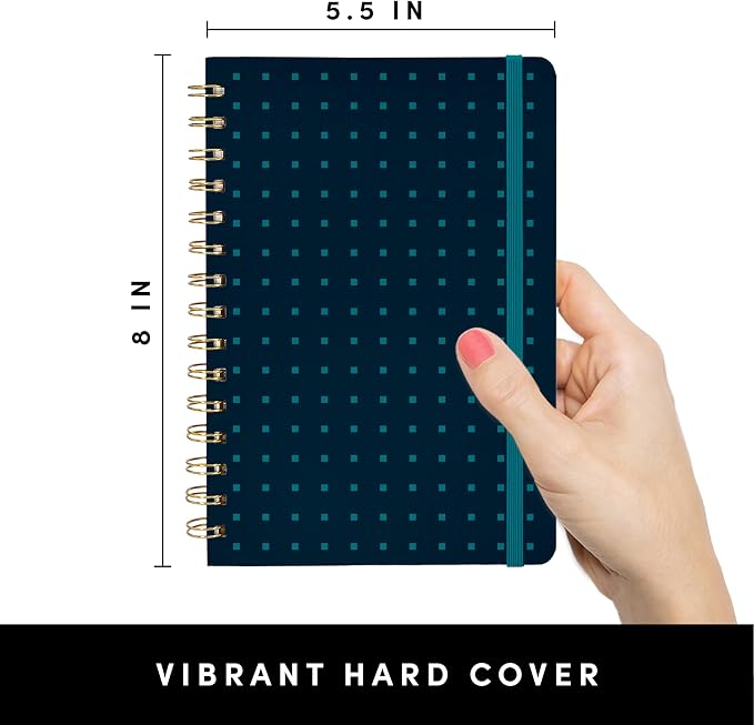PAPERAGE Lined Spiral Journal Notebook, 160 Pages, Hardcover Journal - Image 2